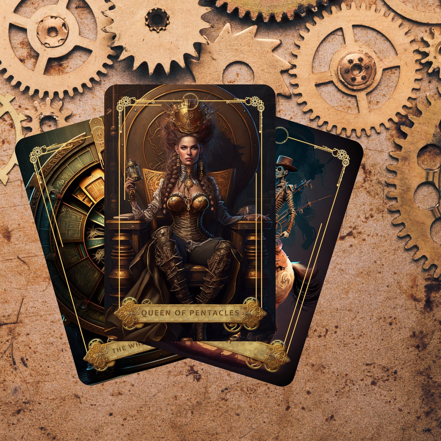 STEAMPUNK TAROT DECK, 78 Tarot Cards, Tarot deck  Guidebook, Tarot, Oracle Deck, Unique tarot deck,tarot cards,steampunk tarot,beginner